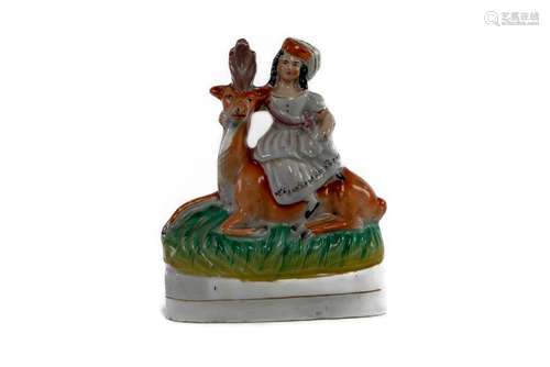 A Staffordshire pottery flat back figure of the Prince of Wa...