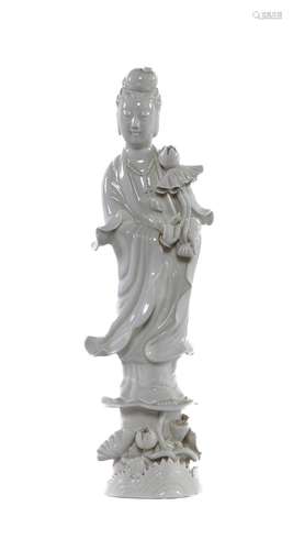 A Dehua figure of Guanyin, 20th century