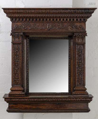 A rare and beautiful carved walnut Neo-Classical architectur...