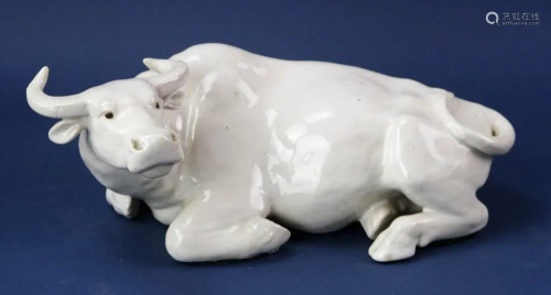 Chinese Blanc-de-Chine Porcelain Buffalo
