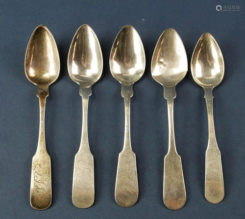 Colonial American Coin Silver Spoons