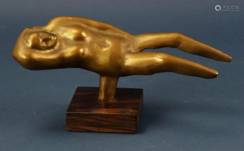 Edgar Britton, Bronze, Reclining Woman