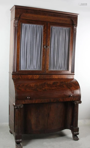 New York Classical Empire Cylinder Top Desk