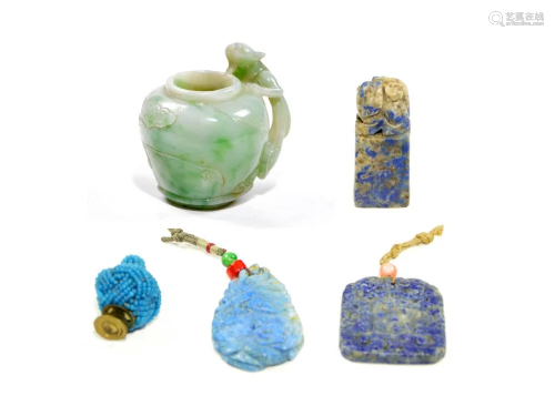 Group of Qing Dynasty Scholar Objects