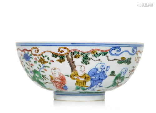 Rare Chinese Wucai Bowl