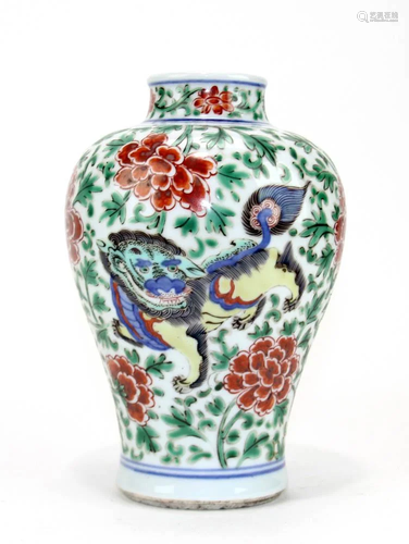 Chinese Famille Verte Vase