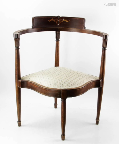 19thC French Louis XVI-style Corner Chair