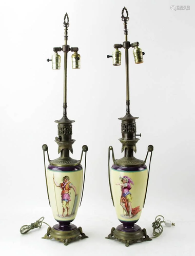 Pair of Classical-Style Table Lamps