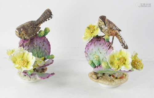 Royal Worcester Figures Cactus Wren, Prickly Pear