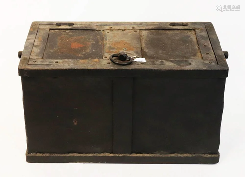 18th/19thC Cast Iron Strongbox