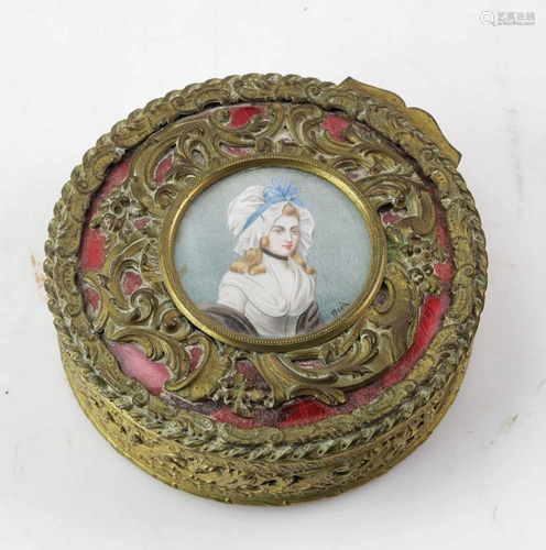 Duchess of Suffolk Portrait Brass Pin Box