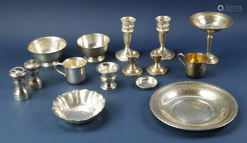 Collection of Sterling and Weighted Items