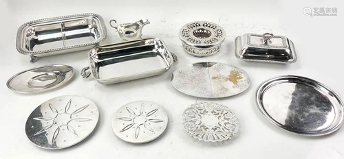 Collection of Silverplate Trays and Dishes