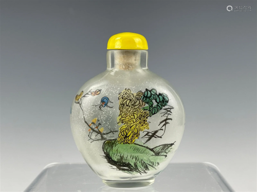 A Chinese Inside Painting Glass Snuff Bottle