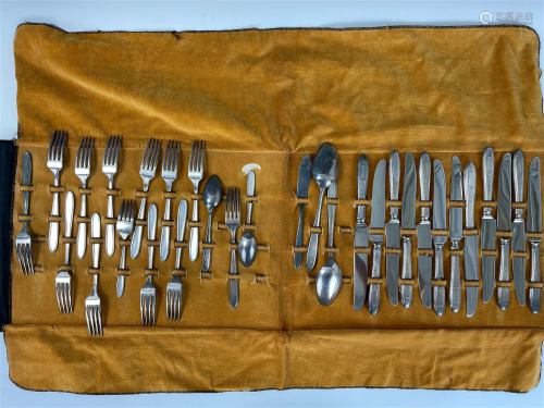 Set of Italy Community Silver Plate Serving Flatware 30 Piec...