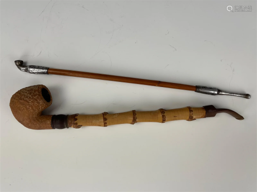 Two Japanese Vintage Pipes
