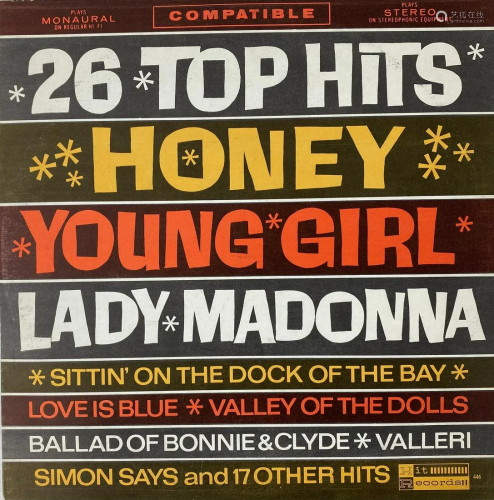 26 Top Hits Honey Young Girl Lady Madonna Vinyl LP Record