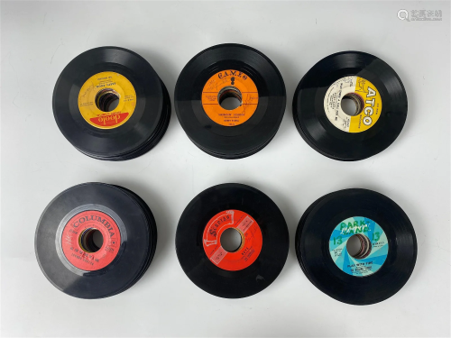 100 Vintage Used 45 Rpm Vinyl Records