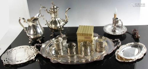 Group of Silverplate Items