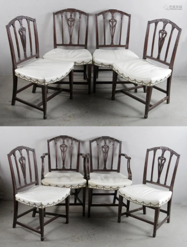 Portsmouth, MA Hepplewhite Style Dining Chairs