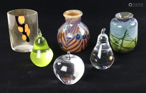 Assorted 20th C American Art Glass