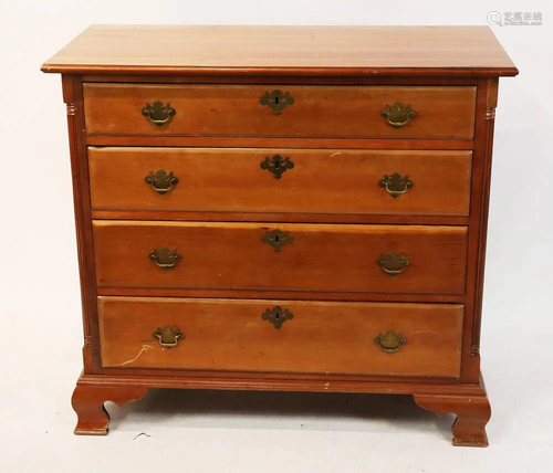 Antique Connecticut Cherry Wood Graduating Chest