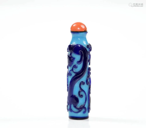 Fine Chinese Qing Dynasty Glass Snuff Bottle