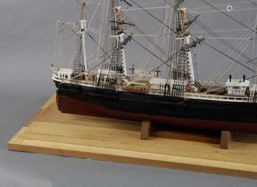 Antique Cased Ship Model