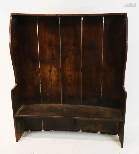 17th/18thC Low Seat Settee