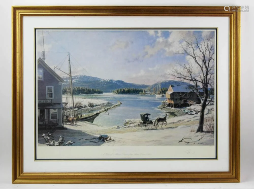 John Stobart, Somesville, Limited Edition Lithograph