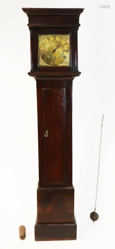 19thC English Mahogany Grandfather Clock