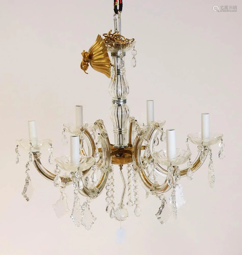 Crystal 5-Arm Chandelier