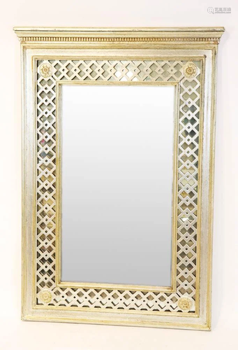 English-Style Silver Leaf Mirror