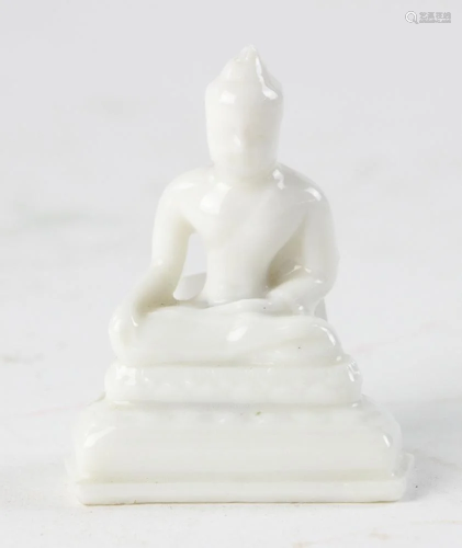 Chinese Blanc-de-Chine Sitting Buddha