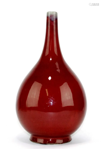Chinese Red-Glaze Vase