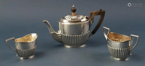 English Sterling 3-piece Tea Set