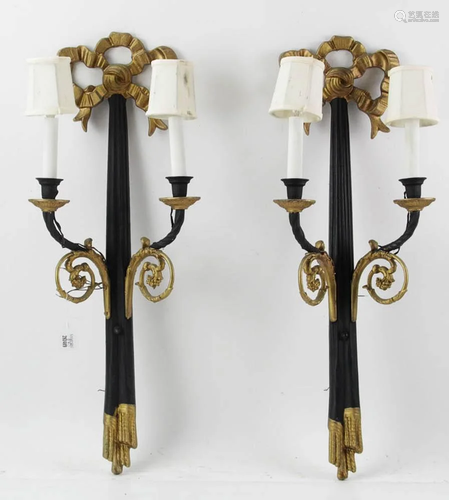 Pair of Wrought Iron Wall Sconces