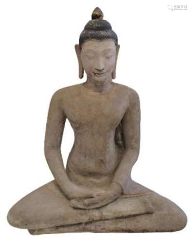 Fine Large Chinese Sandstone Buddha Amitabh