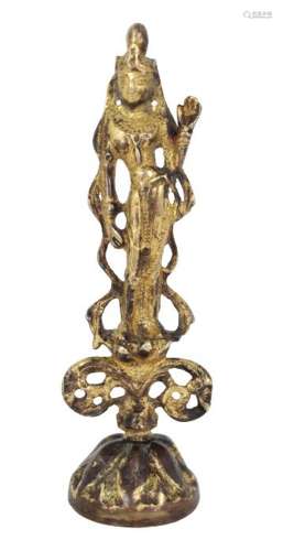 Important Late Ming Gilt Bronze Bodhisattva