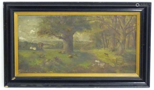 J. Marshall, Early 20th century, Oil on canvas, A landscape ...