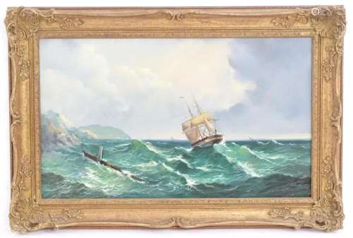 Robert Dumont-Smith, 20th century, Marine School, Oil on boa...