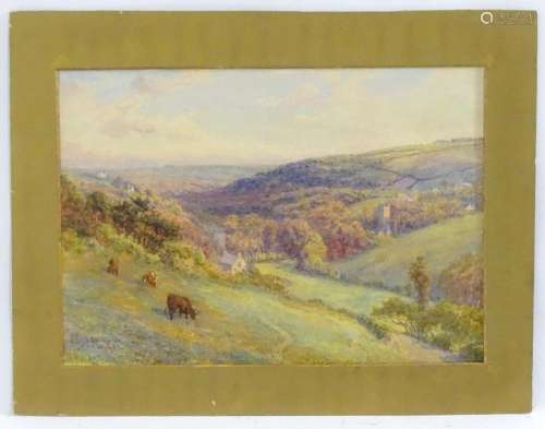 S. G. William Roscoe (1852-1922), Watercolour, A country lan...