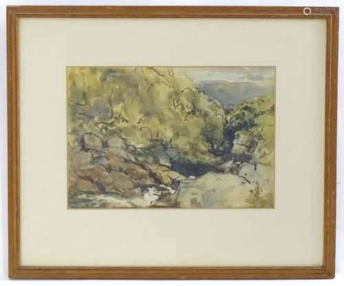 Manner of Myles Tonks (1890-1960), Watercolour, A study of a...