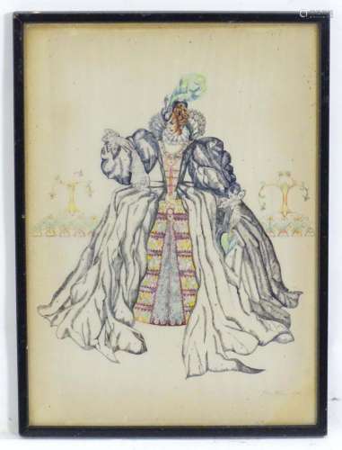 E. Joyce Stone, Early 20th century, Watercolour and ink, Cos...