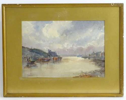 Alice E. Weston, Early 20th century, Watercolour, A harbour ...