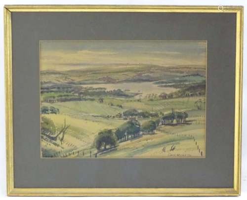 Geoff Wilson, 20th century, Watercolour, An English country ...
