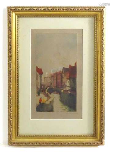 David Donald, 20th century, Colour etching, A Continental to...