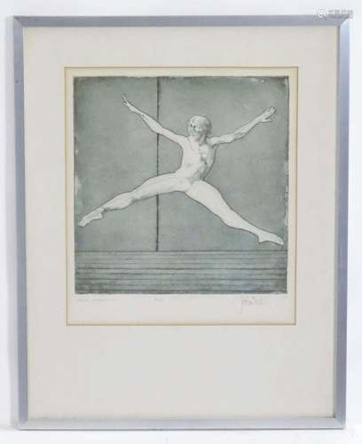 John William Mills (b. 1933), Limited edition etching, Dance...