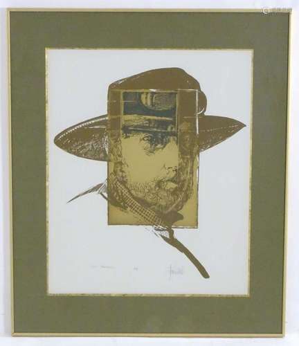 John William Mills (b. 1933), Artist s Proof, Self Portrait....