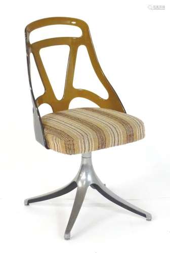 A mid 20thC chair stamped  Grafton, Wisconsin  with an acryl...